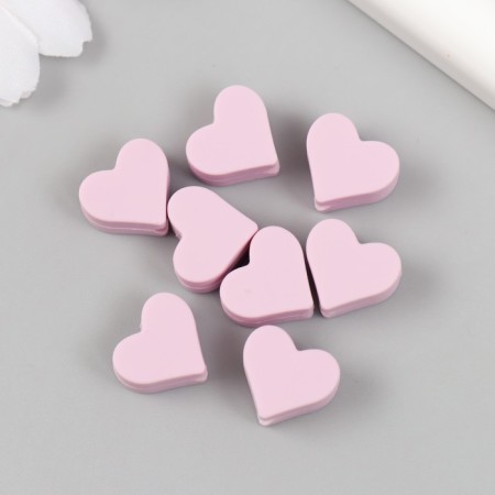 Busina silicone "heart" lilac d = 1.4 cm-1