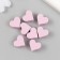 Busina silicone "heart" lilac d = 1.4 cm