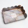 Cookie box, confectionery packaging with PVC lid, “marble”, 20 x 30 x 8 cm