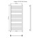 Water towel "Sanprise" Modern P15, 500x1200 mm, lower connection, chrome
