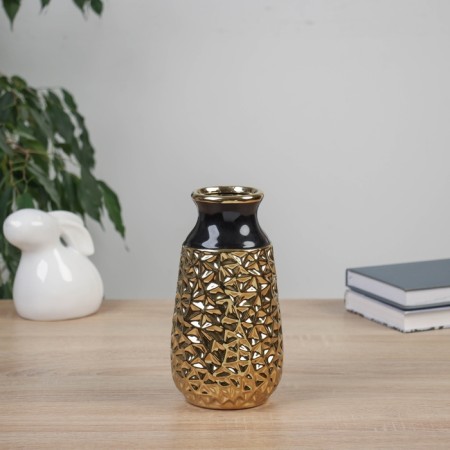 VAZA Ceramics Table "Caleb" 20x9.5 cm, black-gold