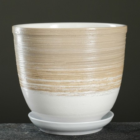 Flower "Steppe" pot with a pallet 1.8l