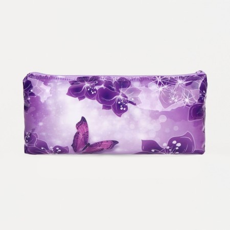 Lightning cosmetic bag, PVC, purple color-1