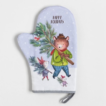 Kit kitchen Magic Winter, mittens-output 20x28cm, 19x19cm tack, 100% HL-1