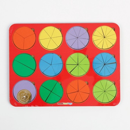Frame - liner "circles", fractions, 12 pcs., 1 level, mix-5