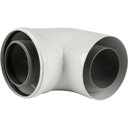 Baxi chimney element, coaxial discharge, d = 80/125 mm, 90 °, ht, polypropylene