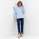 Women's blouse Minaku: Casual Collection Blue Color, Rr. 52
