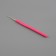 Knitting hook, with silicone handle, d = 1 mm, 13 cm, pink color