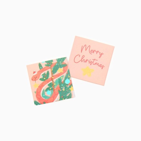 Set of Gift "Snake on the Christmas tree" towel and AKS-7