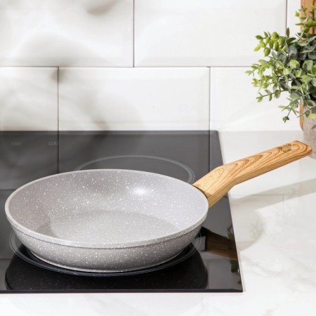 Fogging pan Magistro Natural, D = 22 cm, Soft-Touch pen, anti-stick coating, induction, color gray-5