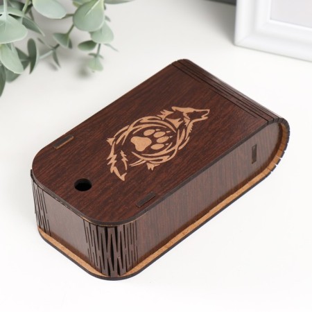 Casket "Wolf" 13x7x4 cm mix-1