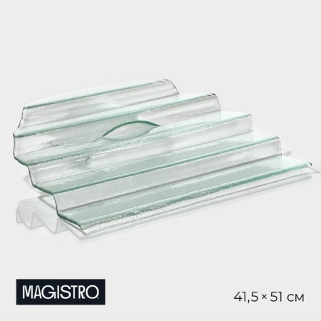 Glass Serving Magistro "Avis", 5 steps, 41.5 × 51 × 14.5 cm