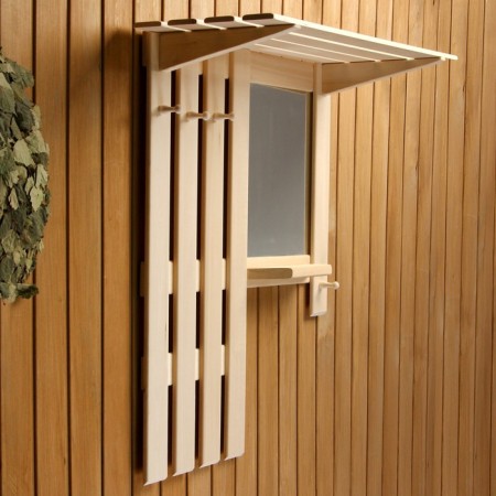 Shelf hanger with a mirror, large, 3 hooks