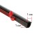 Doors seal to a car, self -adhesive, 1 m, black, set 2 pcs