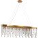 Crystal Crystal chandelier Venecia 8xe14 40w, size 120x25x45-110 cm, bronze color