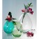 Vase "Alpine droplets-1" Malaya d = 2.5cm h = 10x8cm, 0.27l
