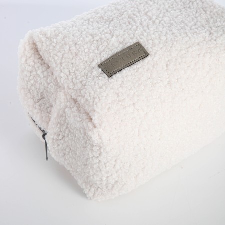 Lightning cosmetic bag, Textura, white color-5