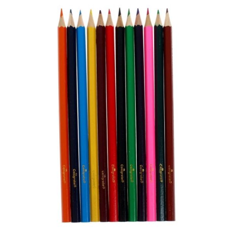 Pencils of colored 12 flowers "Princess", wooden building, hexagonal-2