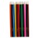 Pencils of colored 12 flowers "Princess", wooden building, hexagonal