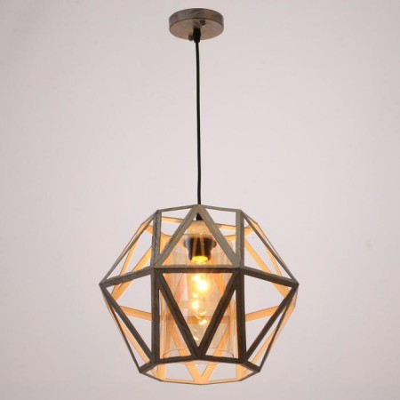 Lamp Bayerlux 88316/1 E27 40W White with a gold patina 34x34x26-126 cm-1