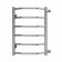 Water towel Terminus "Victoria" P6, 400x600 mm, lateral connection, chrome