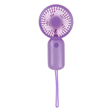 Portable fan YM88151, 250 mAh, 1 mode, charging cable, purple-1