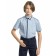 Short -sleeve shirt for Pelican boy, height 134 cm, blue color