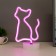 Night "cat" LED (pink light) from 3haaa USB 15x10x25 cm Risalux