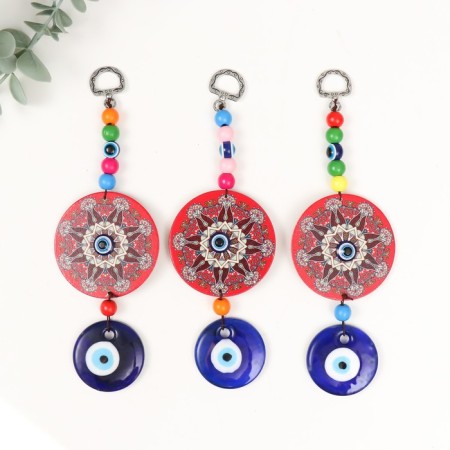 Suspension from the evil eye "From the evil eye. With bright beads" MIX 19.5x6x0.5 cm-3