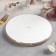 Porcelain plate with a magistro "Cerera" side, d = 20 cm, brown color