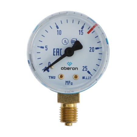 Manometer oxygen Oberon N5402, D 50 mm, up to 25 MPa