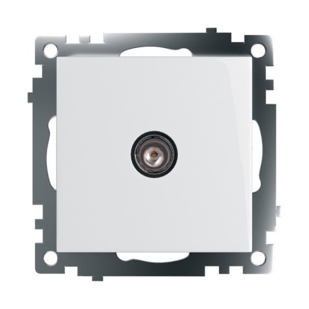 Television outlet 1-seater (mechanism), Stekker series Katrin, GLS00-7108-01, white