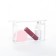 Cosmetic bag with lightning, white/transparent color