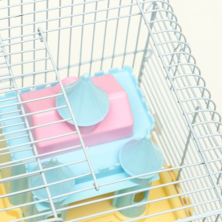 A cage for rodents "Pigger", equipped with a lock, 27 x 21 x 31 cm, yellow-7