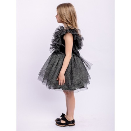 Emmy dress, height 104 cm, black color-4