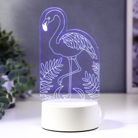 Flamingo lamp Led RGB from the network 9.5x10x19.5 cm Risalux-2