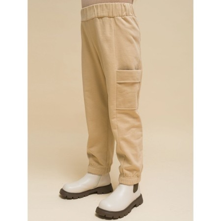 Pants for girls, height 98 cm, sandy color-4