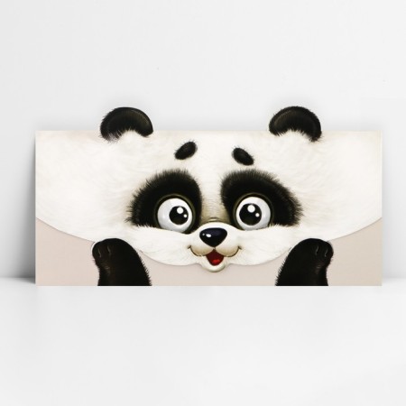 Envelope for Money Formation "Funny Panda", 17.5 x 9 cm-1