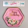 Paper plate "Happy Birthday", in a set 6 pieces, pink color