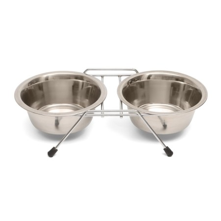 A set of 2 bowls on a stand, 2 x 350 ml-3