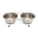 A set of 2 bowls on a stand, 2 x 350 ml