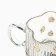 Glass mug "lamb", 260 ml