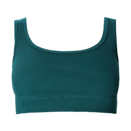 Top female shortened Mist Old School size 44, green color-5
