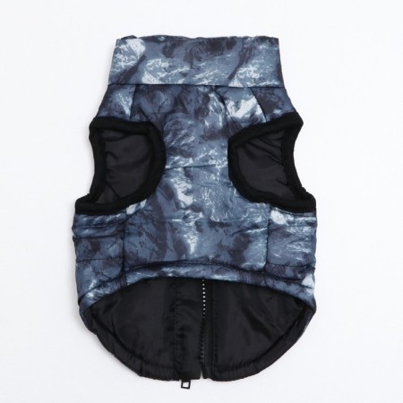 Jacket for dogs with a zipper "Primes", size XS, blue (DS 21, Osh 22, OG 30 cm)-6