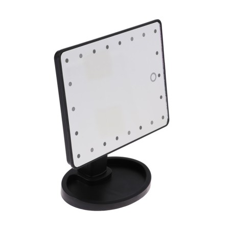 Luazon KZ-06 mirror, backlight, 26.5 × 16 × 12 cm, 4haa, 22 diodes, sensory button, black-4