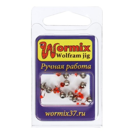 Mormyshka fraction (galvanic silver), weight 0.6 g, size 4-1