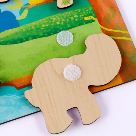 The training board with Velcro "Where is the house. Tropics"-2