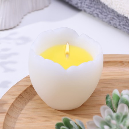 Decorative candle "Egg with yolk"-3