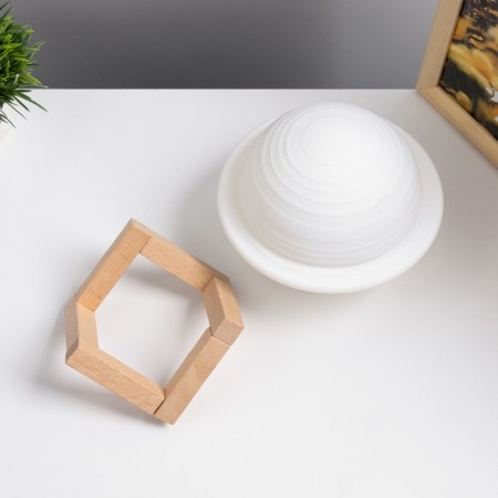 Nightlight "Planet" Led usb white d.13 cm risalux-3