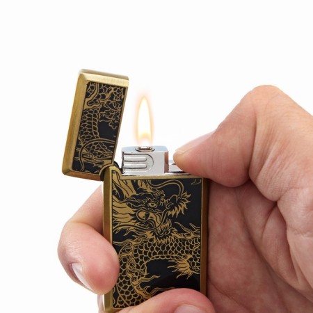 Gas lighter "Dragon", Piezo, 0.8 x 3.4 x 6.5 cm-4